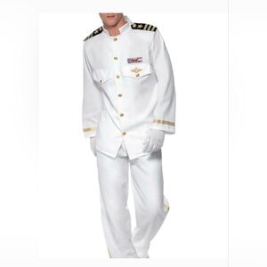 BRAND NEW SMIFFY'S DELUXE CAPTAIN COSTUME SIZE XL